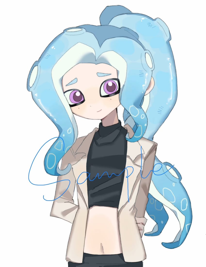 octoling player character and octoling boy (splatoon) drawn by qianwa_shi_biao