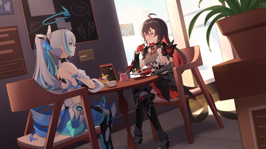 bronya zaychik, seele vollerei, and seele (honkai and 1 more) drawn by broseele