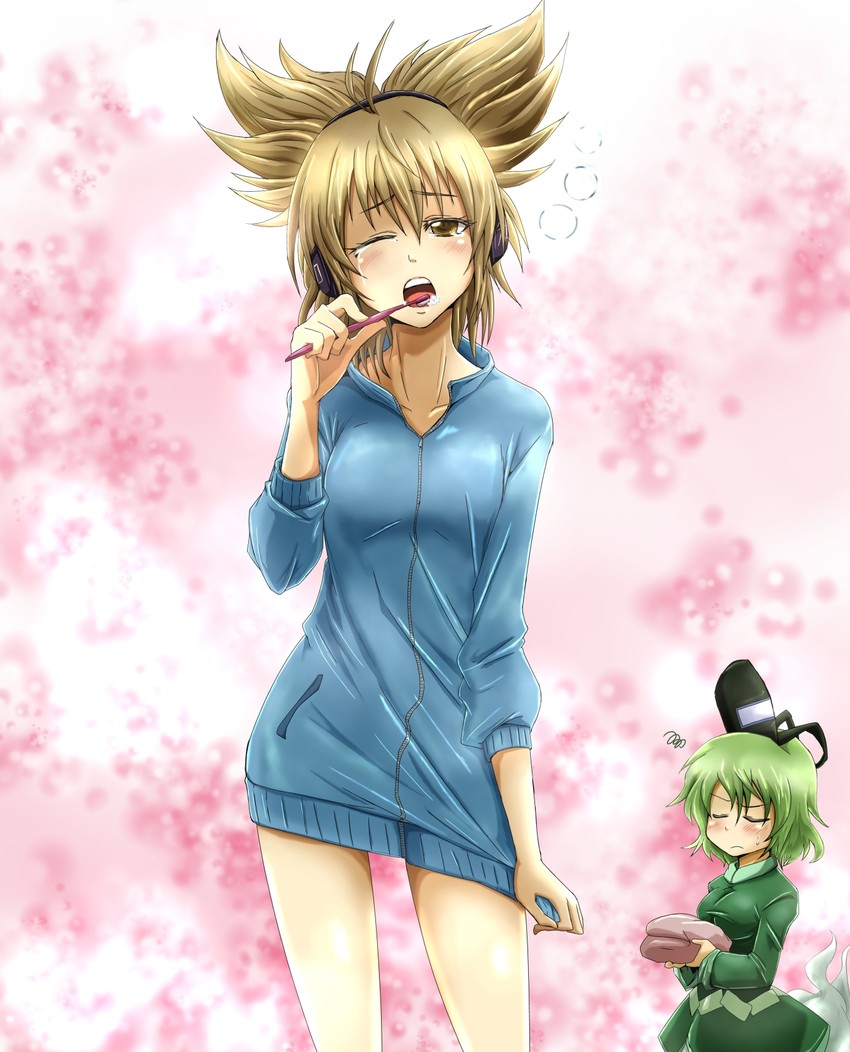 toyosatomimi no miko and soga no tojiko (touhou) drawn by futagojima
