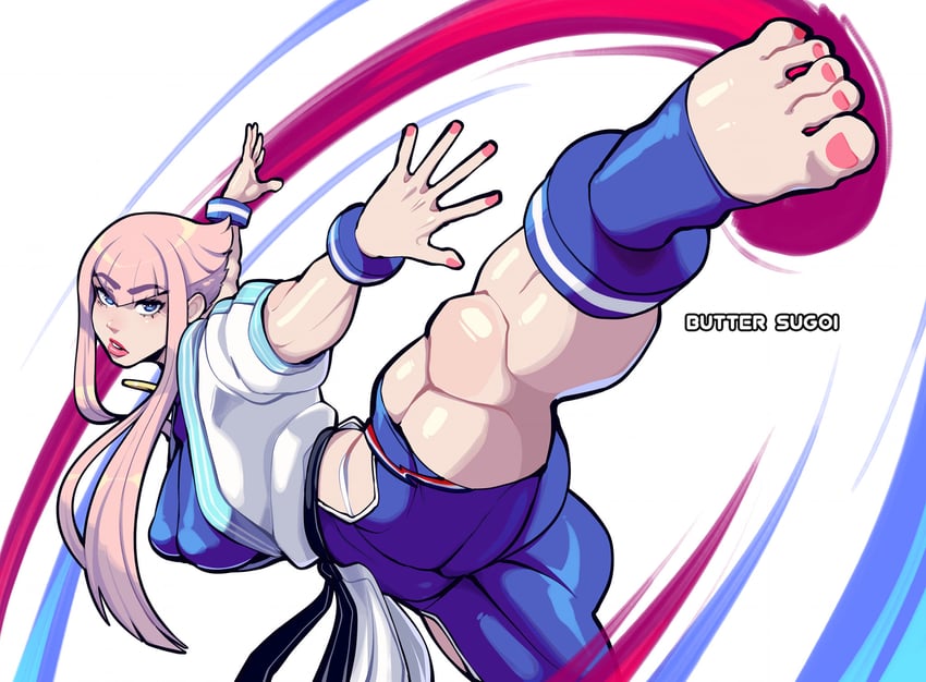 manon legrand (street fighter and 1 more) drawn by butter_sugoi