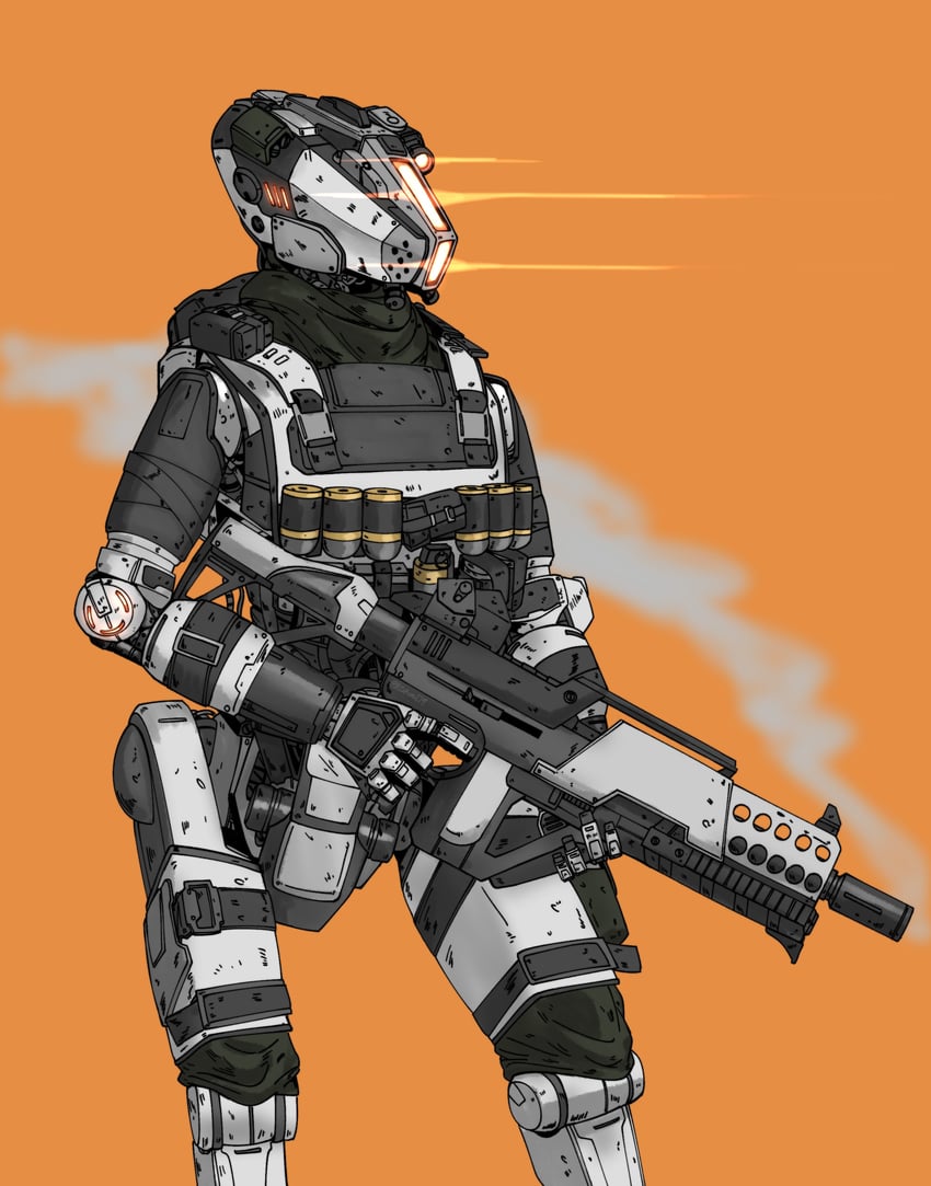 pilot and stim pilot (titanfall and 1 more) drawn by mymyc