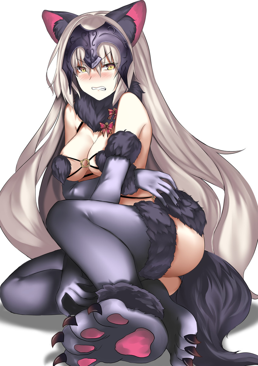 mash kyrielight and jeanne d'arc alter (fate and 1 more) drawn by karlwolf