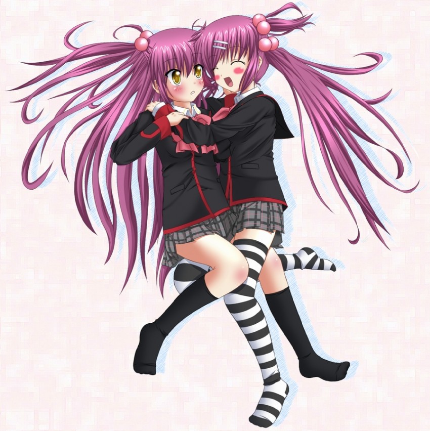 saigusa haruka and futaki kanata (little busters!) drawn by ao_uribou