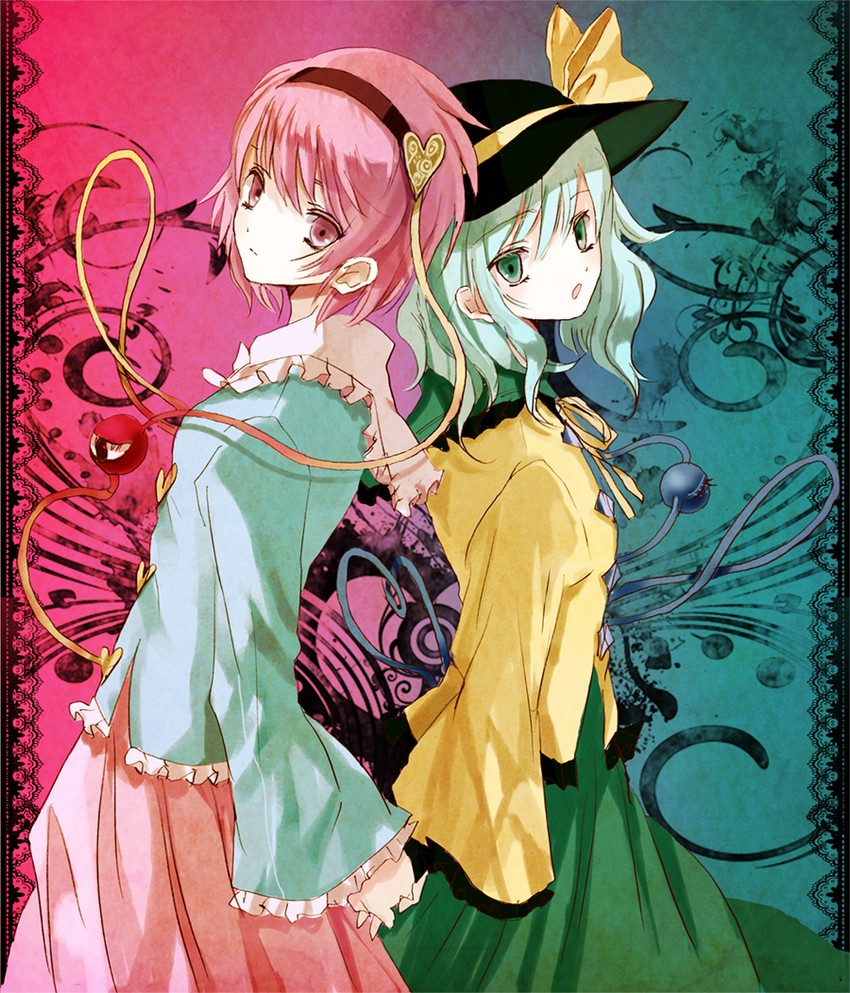 komeiji koishi and komeiji satori (touhou) drawn by cierra_(ra-bit)