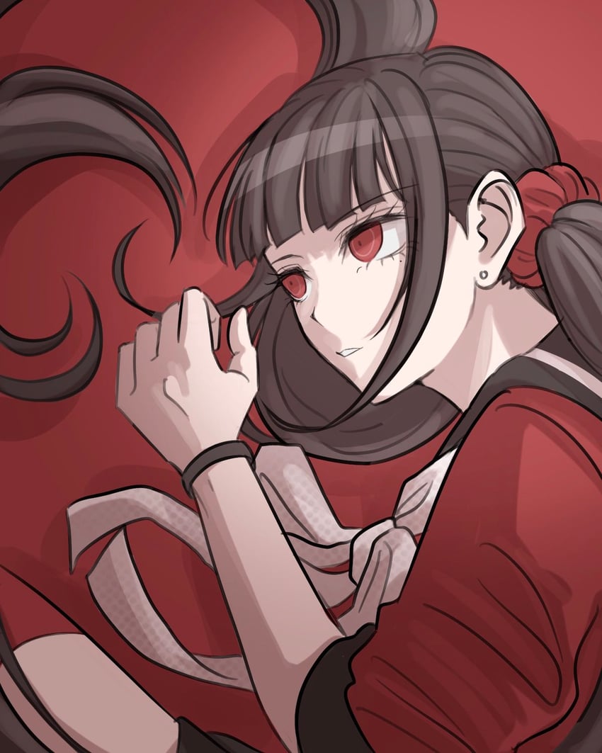 harukawa maki (danganronpa and 1 more) drawn by hato_ya_ma