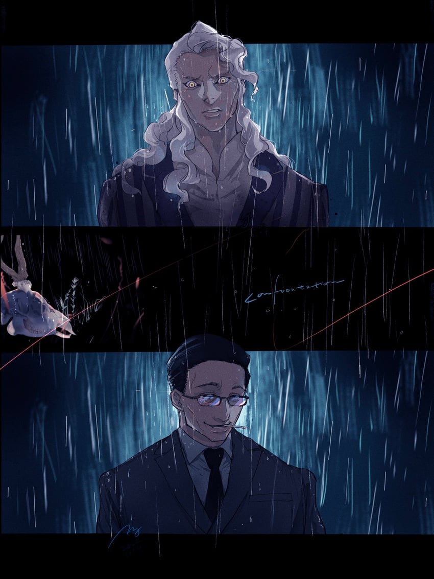 hinrigh biganduffno and ken'i wang (hunter x hunter) drawn by almostghost