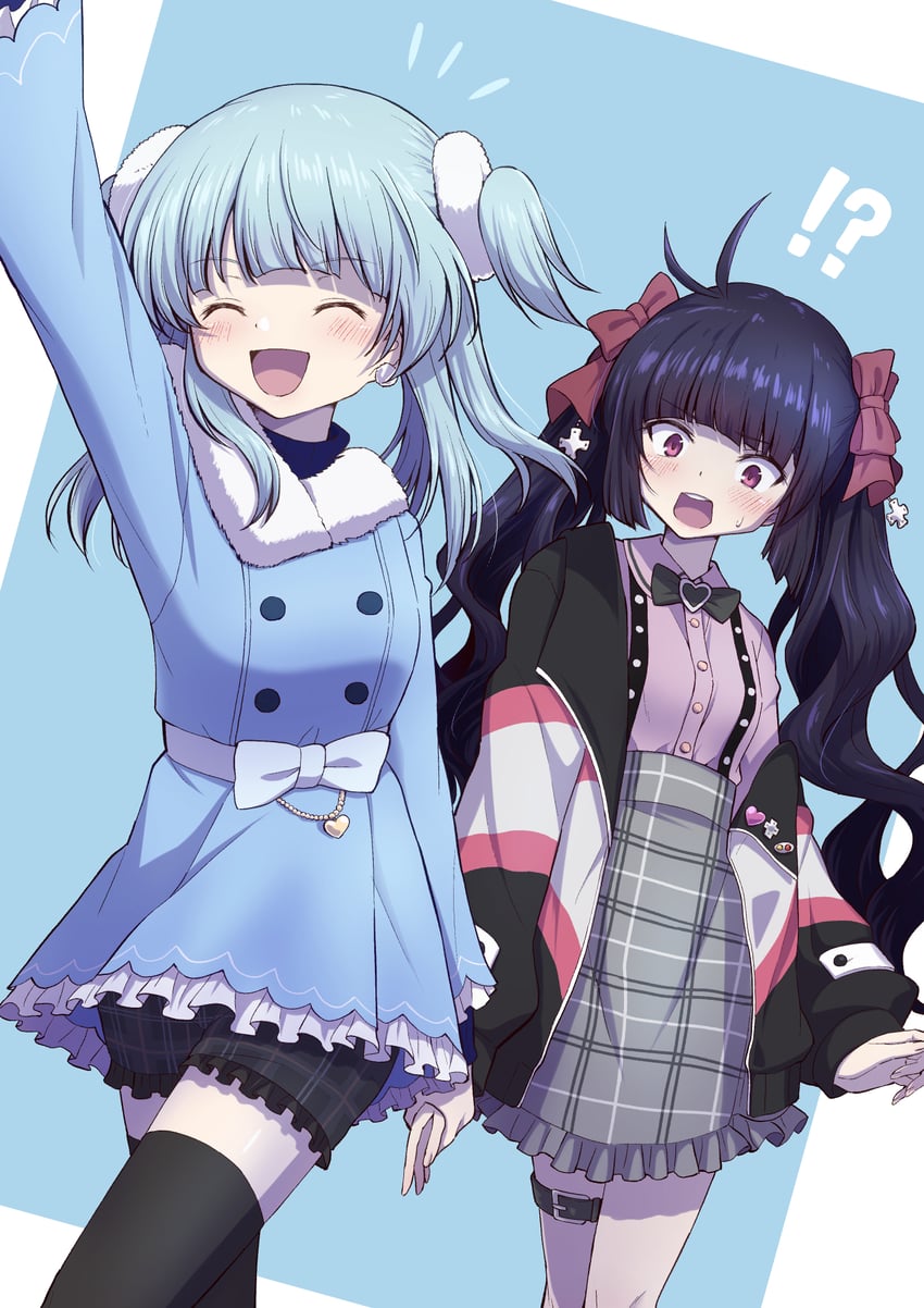 minami rena and chizu ranka (mahou shoujo madoka magica and 1 more) drawn by touyu_(yuruyuruto)