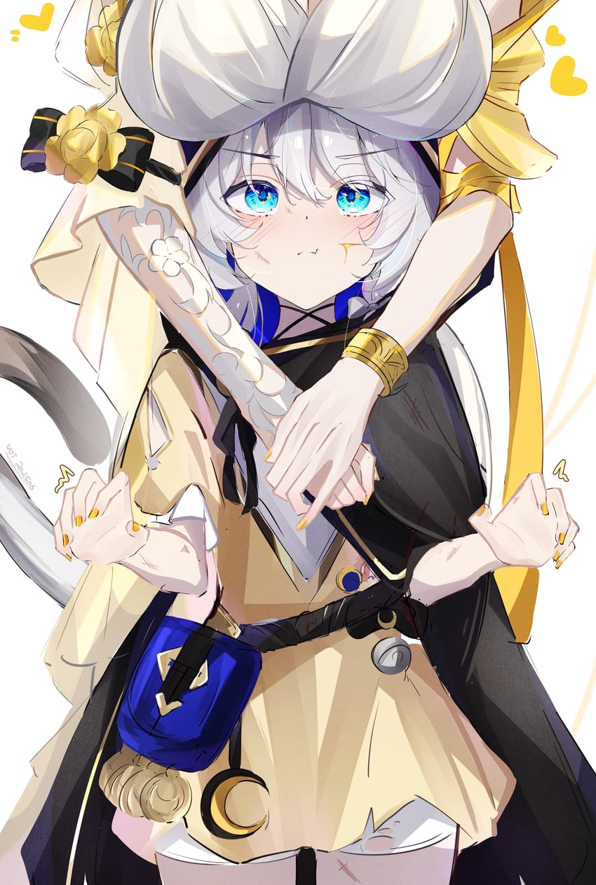 aglaea and cipher (honkai and 1 more) drawn by voi_271