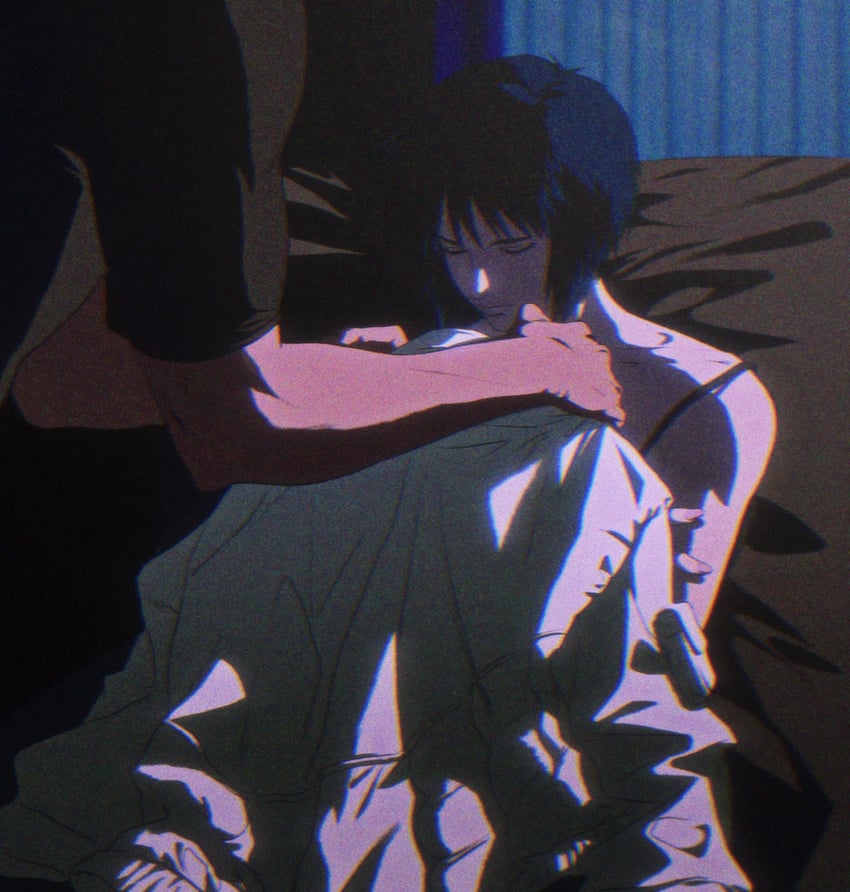 kusanagi motoko and batou (ghost in the shell) drawn by aizheajsee