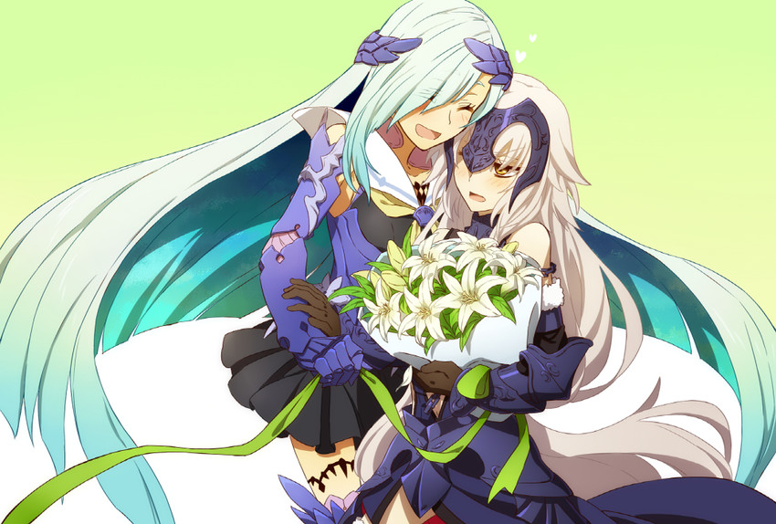 jeanne d'arc alter and brynhild (fate and 3 more) drawn by oiun