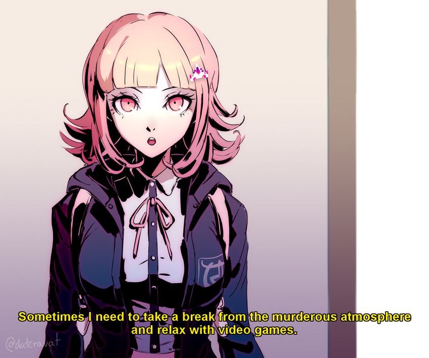 nanami chiaki (danganronpa and 2 more) drawn by datcravat
