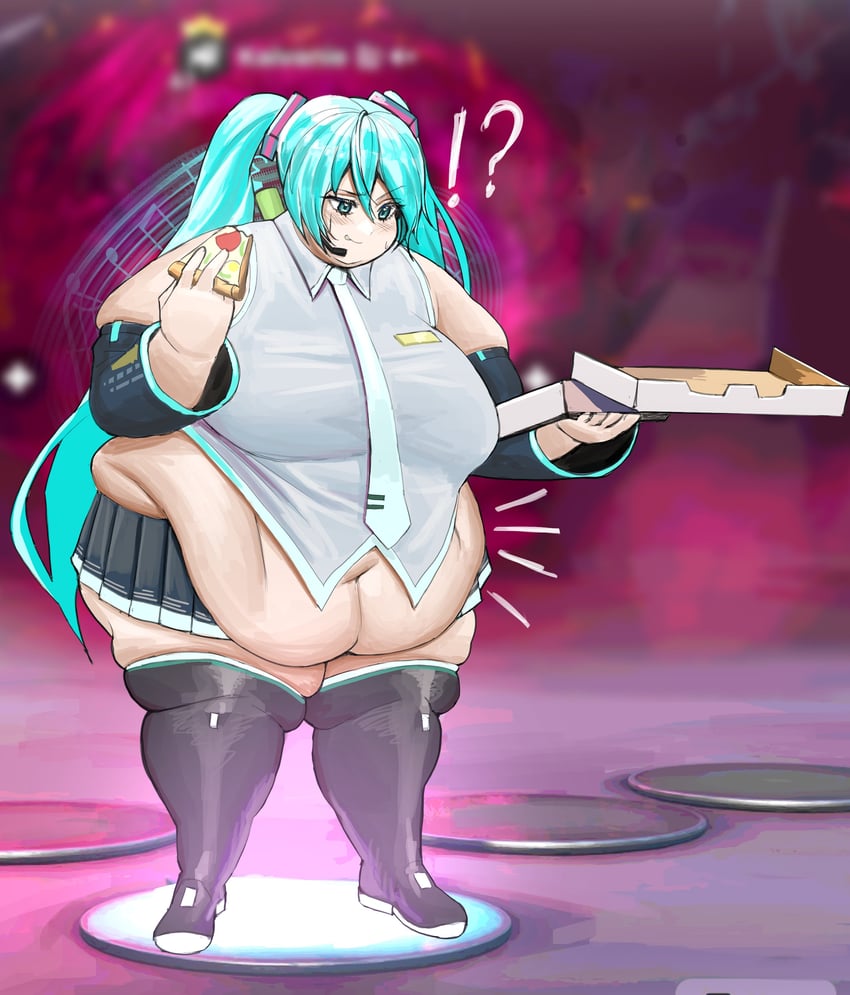 hatsune miku (vocaloid and 1 more) drawn by presiart