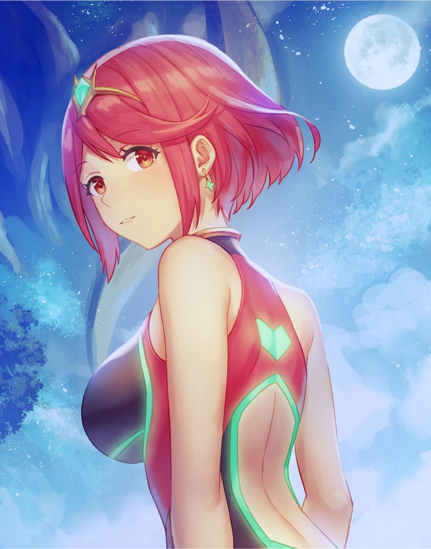 pyra (xenoblade chronicles and 1 more) drawn by anbe_yoshirou