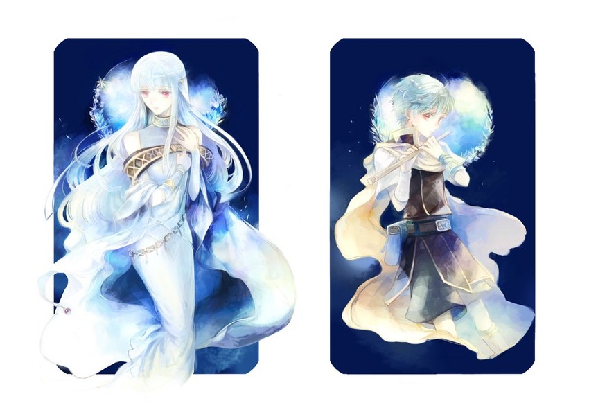 ninian and nils (fire emblem and 1 more) drawn by kuzumosu