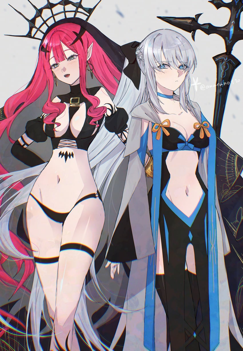 baobhan sith and morgan le fay (fate and 1 more) drawn by anohito_(amaruno110)
