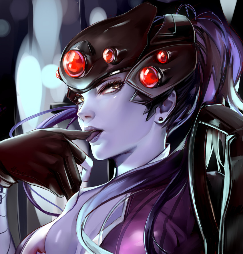 widowmaker (overwatch and 1 more) drawn by yaya_(shizuku)