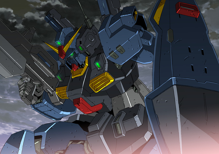 gundam mk ii (gundam and 1 more) drawn by platin_(alios)