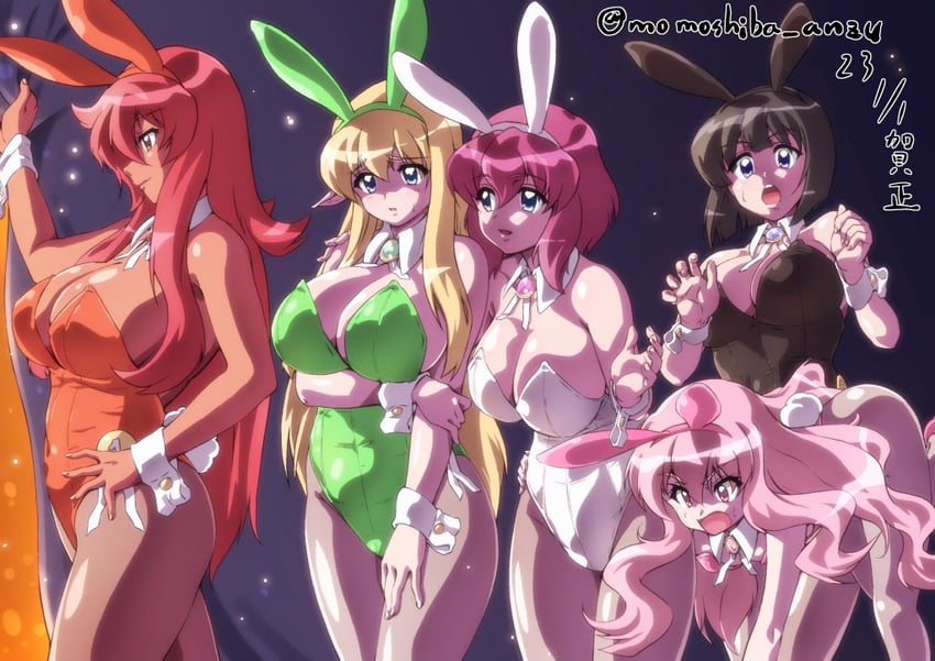 louise francoise le blanc de la valliere, tiffania westwood, siesta, henrietta de tristain, and kirche augusta frederica von anhalt zerbst (zero no tsukaima) drawn by nafta