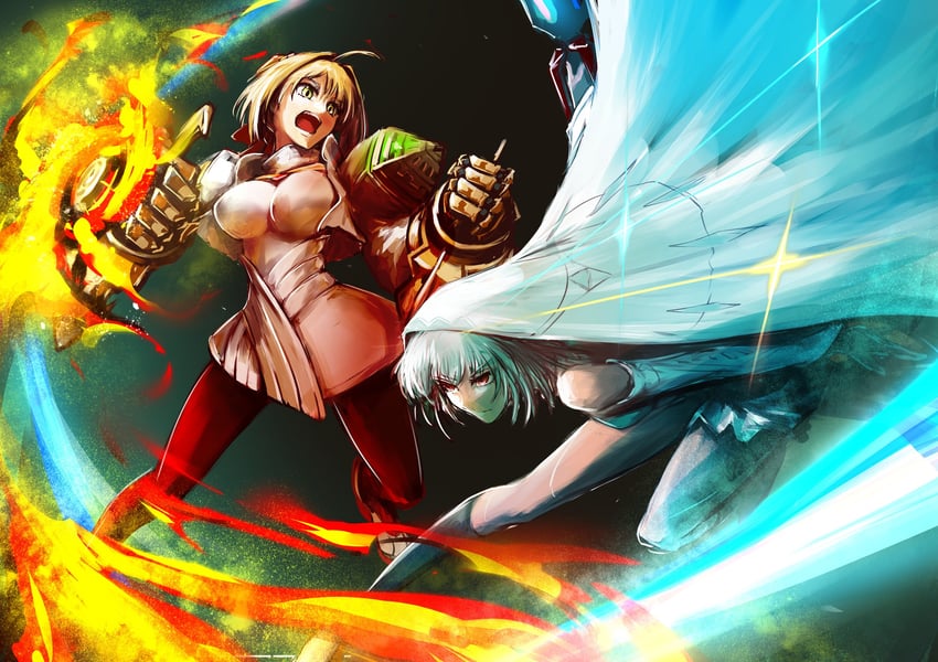 nero claudius and altera (fate and 2 more) drawn by 152_in_can