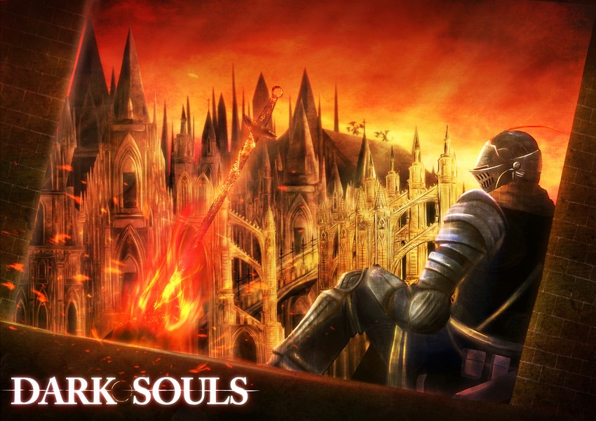knight of astora oscar and belfry gargoyle (dark souls and 1 more) drawn by dannzairosuto