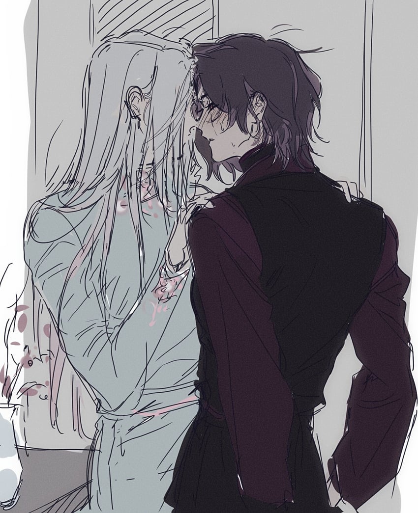 lee gap-yeon and amju (gadam hangseol) drawn by gaybygay1004