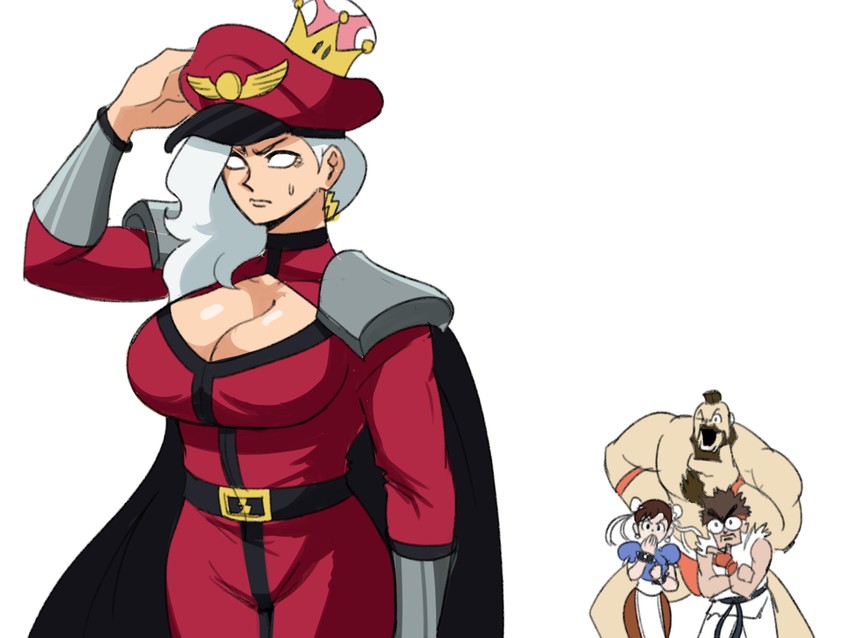 chun-li, ryu, zangief, and m. bison (street fighter and 5 more) drawn by tina_fate