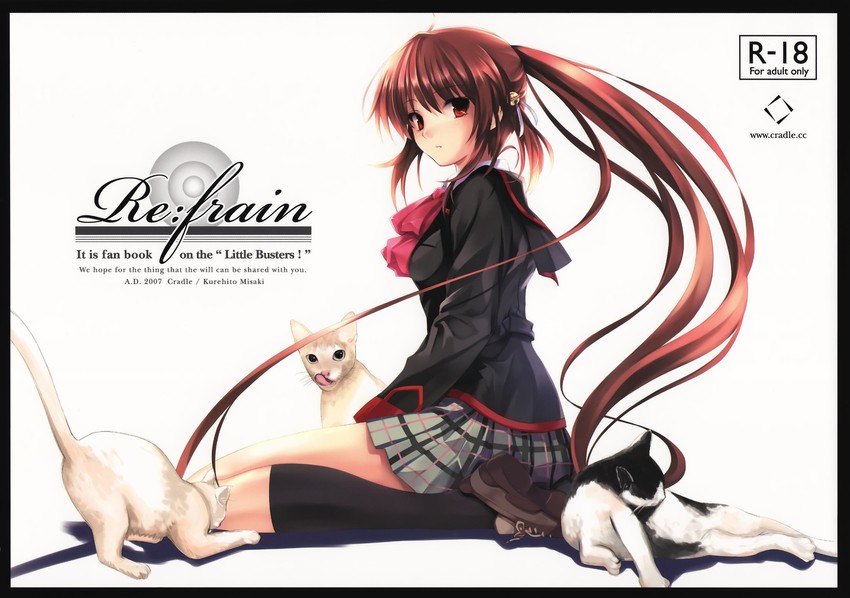 natsume rin and lennon (little busters!) drawn by cradle_(circle) and misaki_kurehito