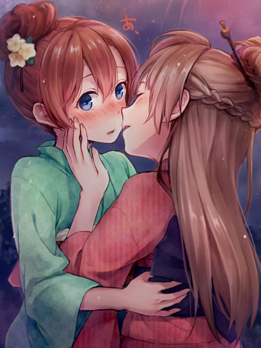 minami kotori and kosaka honoka (love live! and 1 more) drawn by yukiiti
