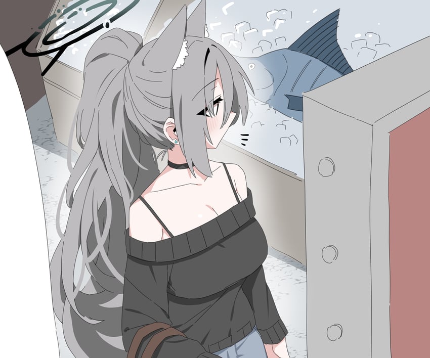 shiroko and shiroko terror (blue archive) drawn by b.t._(boob_tong)