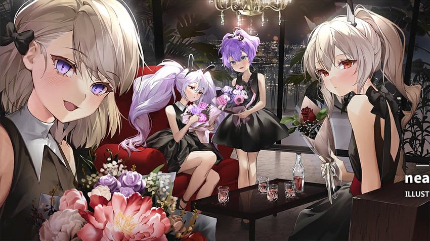 ayanami, laffey, javelin, and z23 (azur lane) drawn by nea_(nongta2002)