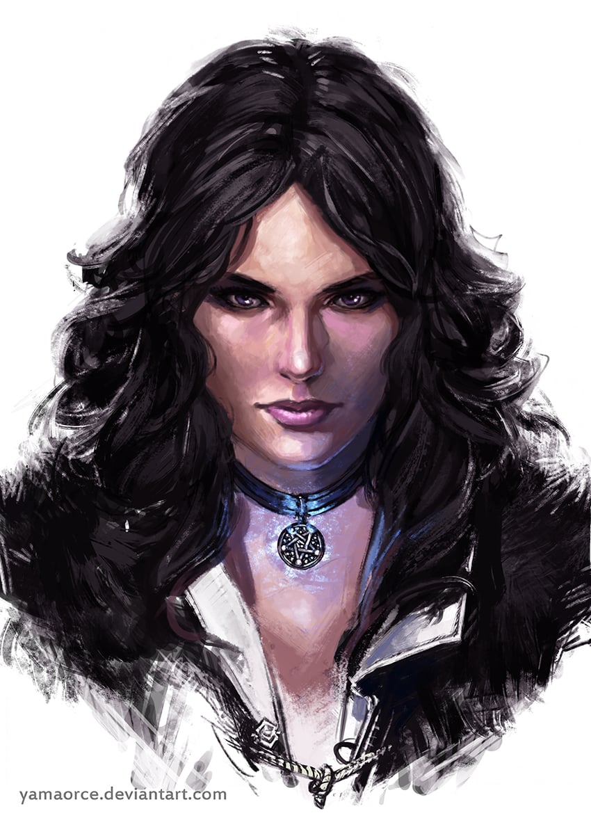 yennefer of vengerberg (the witcher) drawn by yama_orce