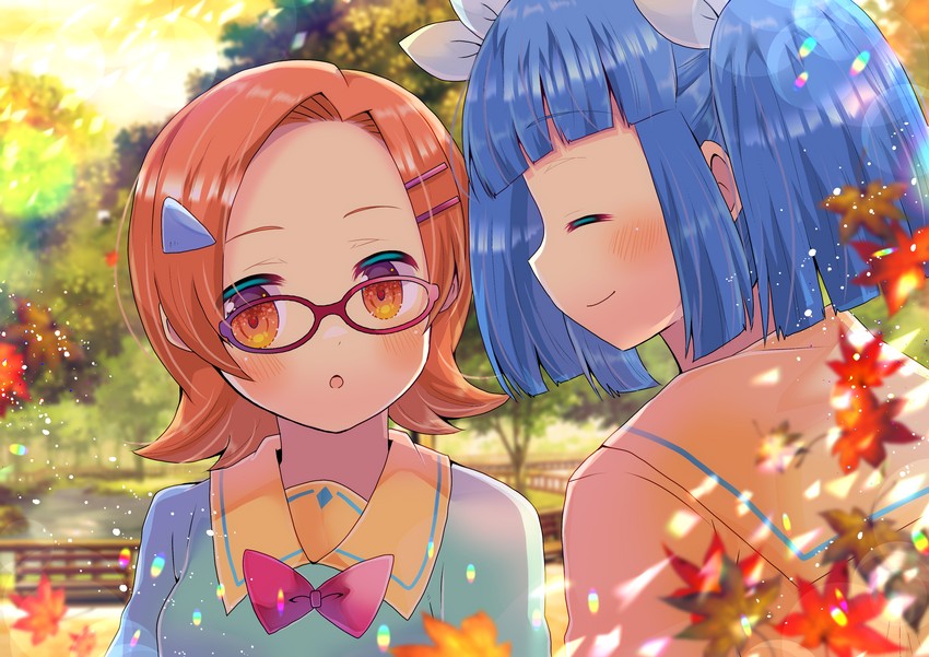 suzuki sayaka and uehara miyako (pani poni dash!) drawn by kou_hiyoyo