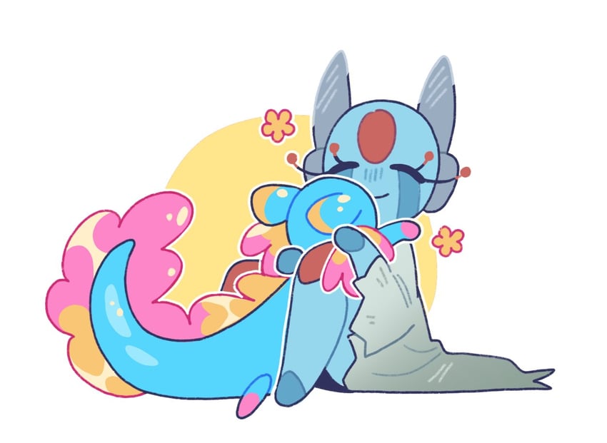 looks to the moon and rivulet (rain world) drawn by skittyplush
