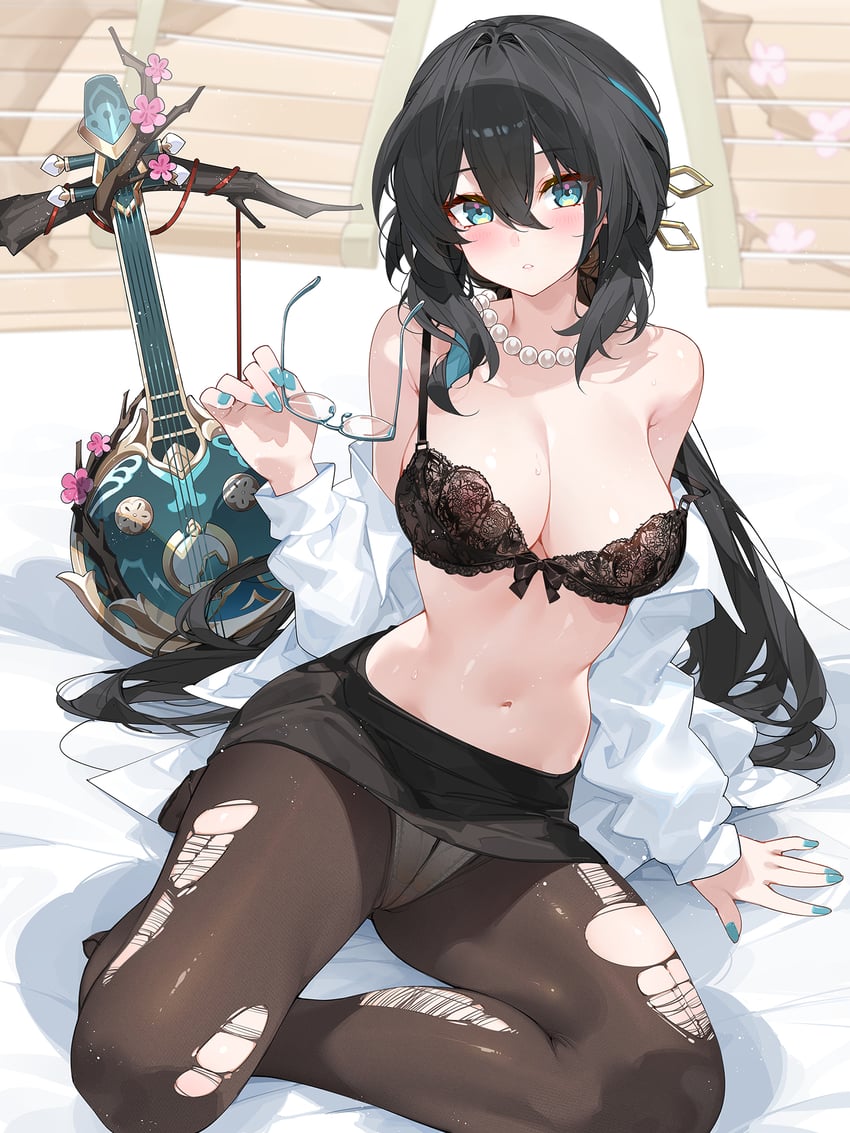 ruan mei (honkai and 1 more) drawn by waterring