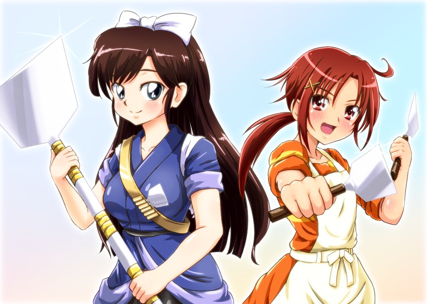 hino akane and kuonji ukyou (precure and 2 more) drawn by diesel-turbo