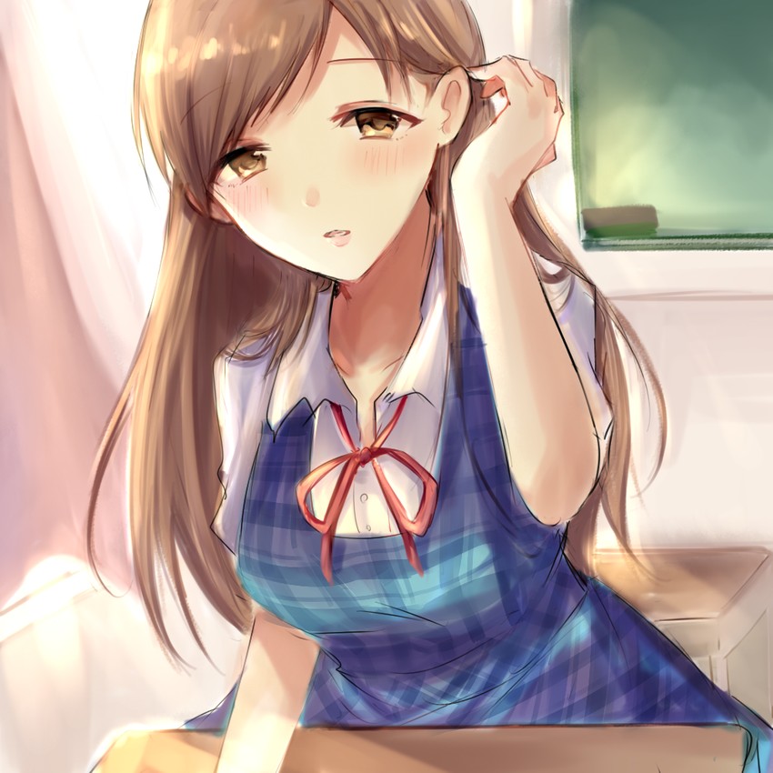 nitta minami (idolmaster and 1 more) drawn by asagimu_(tsuktsuk)