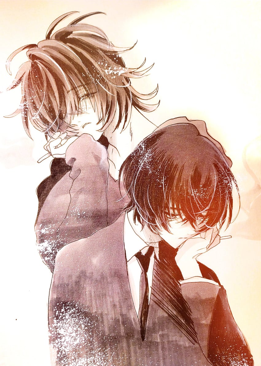 hitomi hirosuke and towa (sayonara wo oshiete and 1 more) drawn by aya_carmine