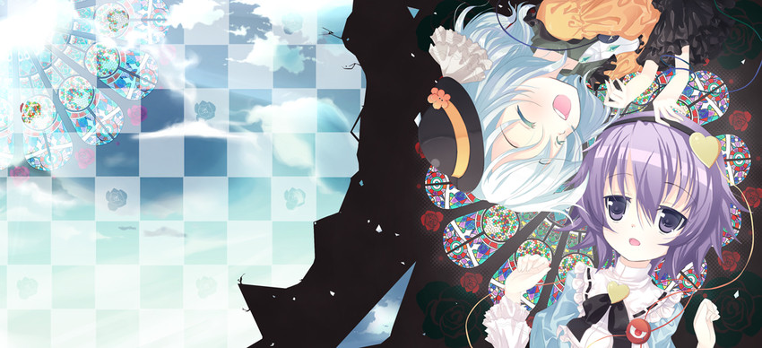 komeiji koishi and komeiji satori (touhou) drawn by omiso_(omiso)
