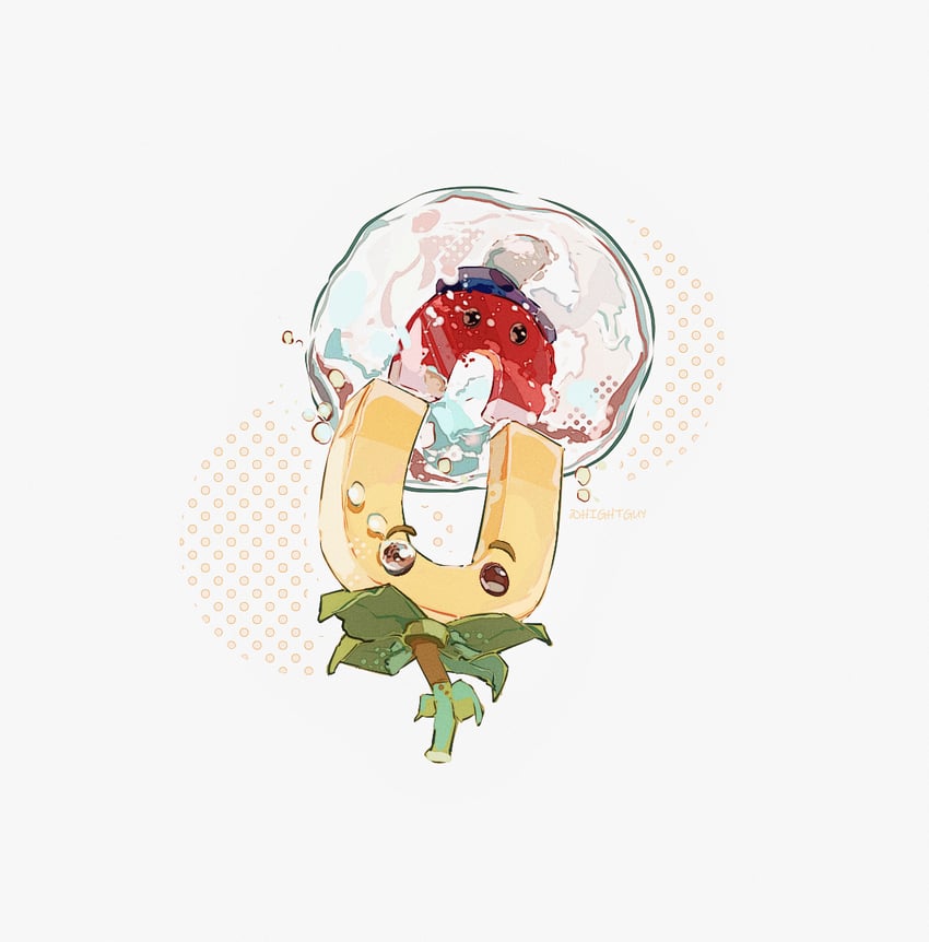 magnet-shroom and gold magnet (plants vs. zombies) drawn by hightguy
