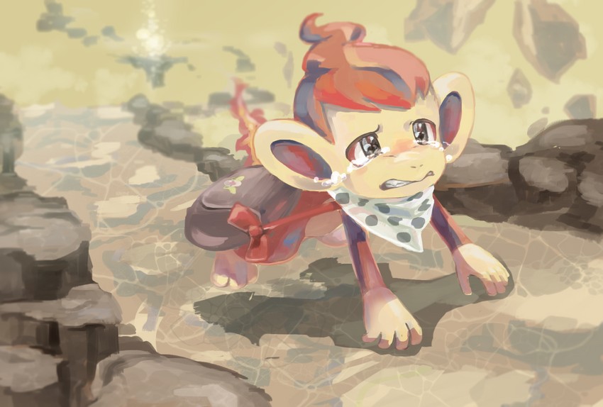 chimchar (pokemon and 2 more) drawn by rifu_(hunihuni1130)