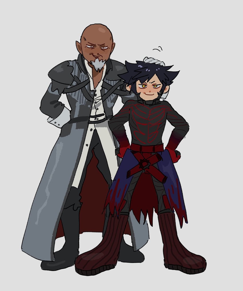 vanitas and master xehanort (kingdom hearts and 1 more) drawn by lalalalife15