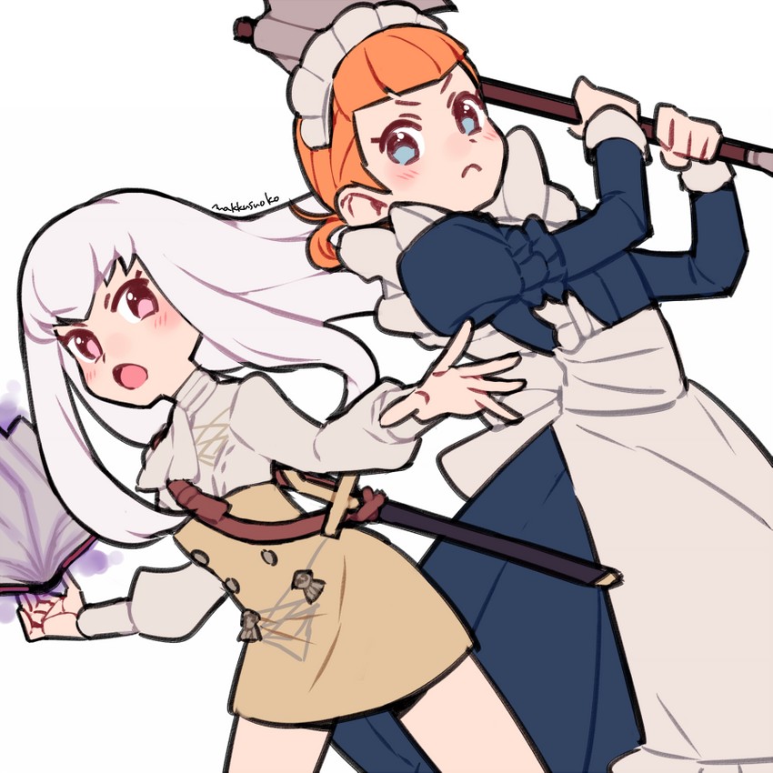 lysithea von ordelia and annette fantine dominic (fire emblem and 1 more) drawn by do_m_kaeru