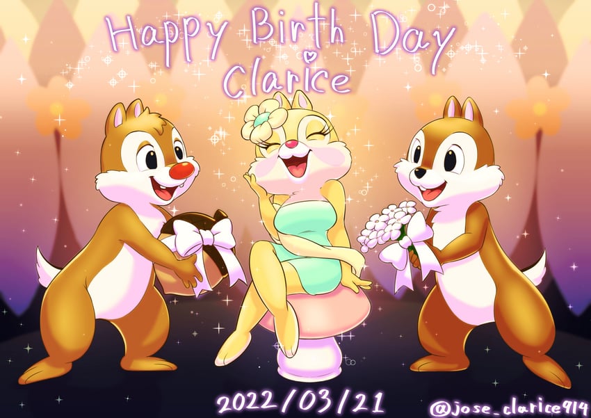 clarice, dale, and chip (mickey mouse & friends) drawn by jose_clarice914