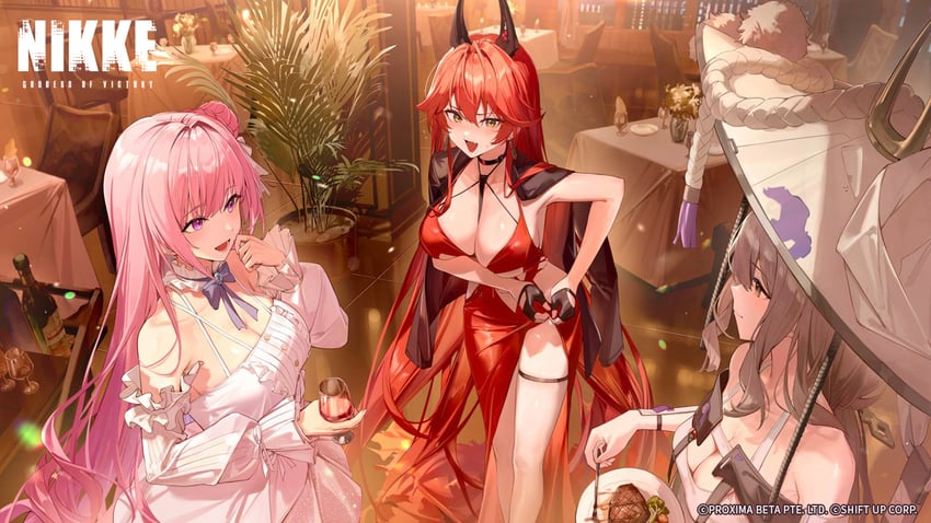 red hood, dorothy, and scarlet (goddess of victory: nikke) drawn by 7gao