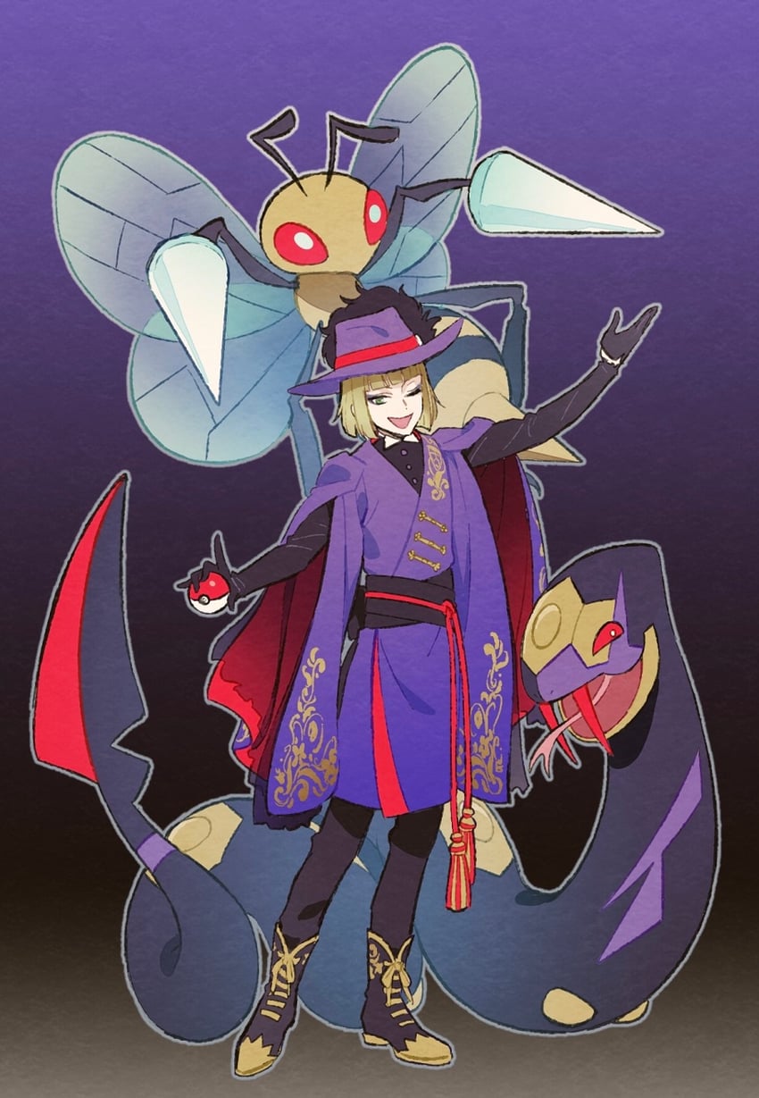 beedrill, seviper, and rook hunt (pokemon and 1 more) drawn by funuyu