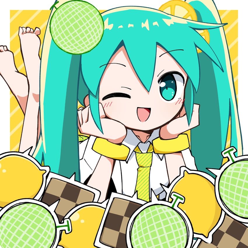 hatsune miku (vocaloid and 1 more) drawn by generalcanon