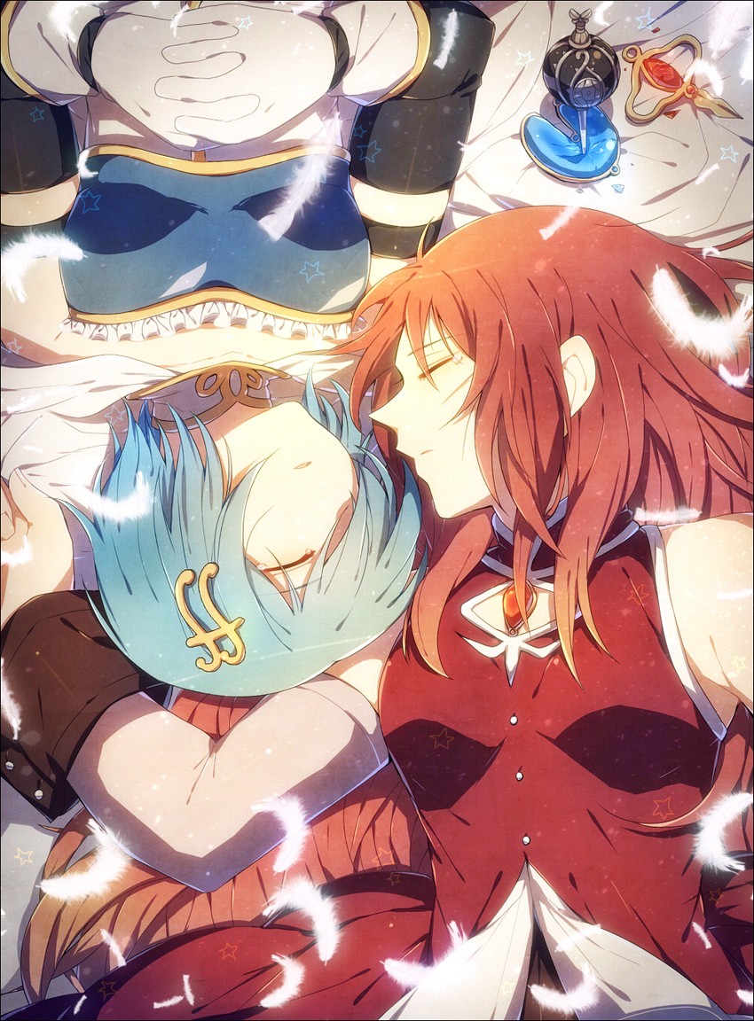 miki sayaka and sakura kyoko (mahou shoujo madoka magica) drawn by mika_(1020mk)