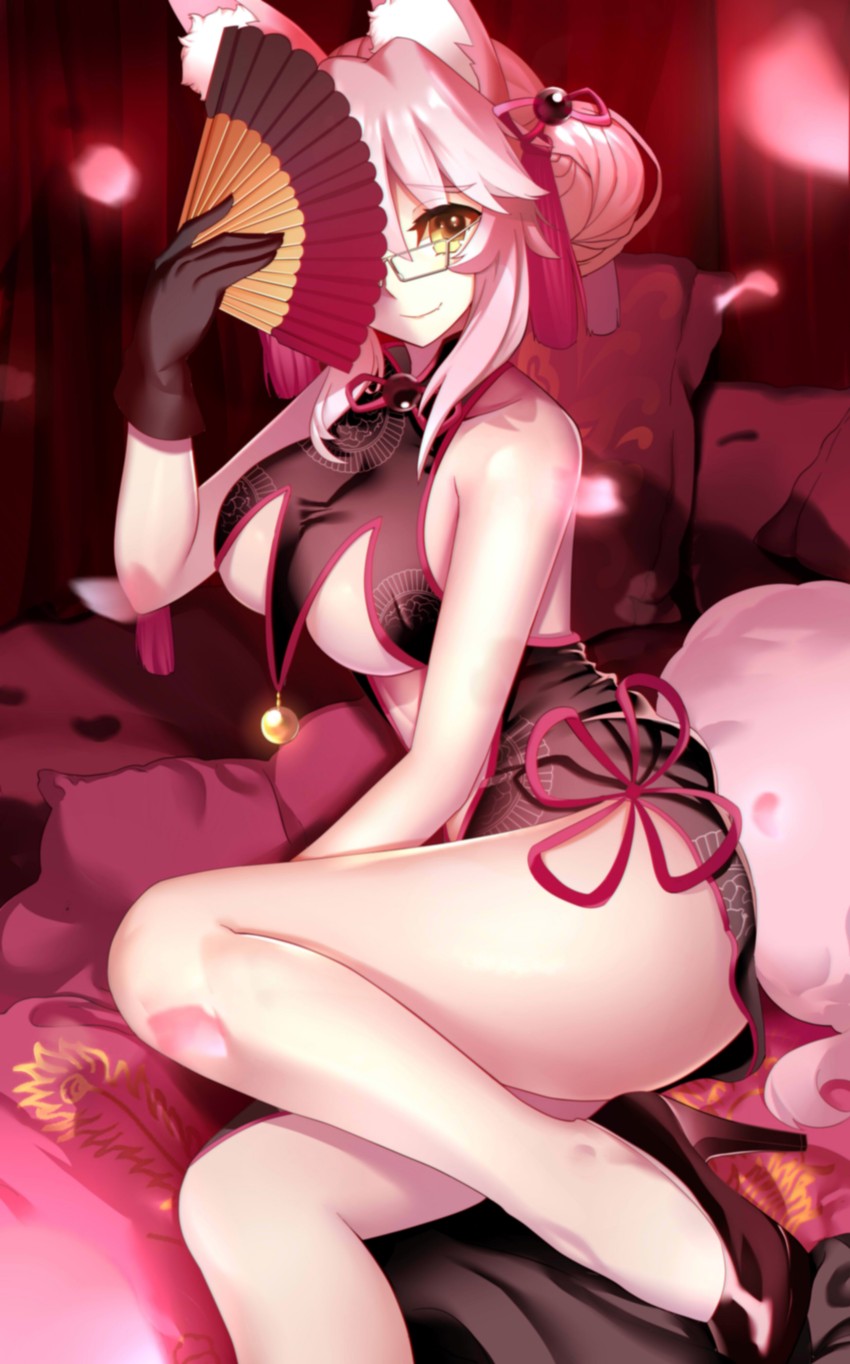 tamamo and koyanskaya (fate and 1 more) drawn by paperfinger