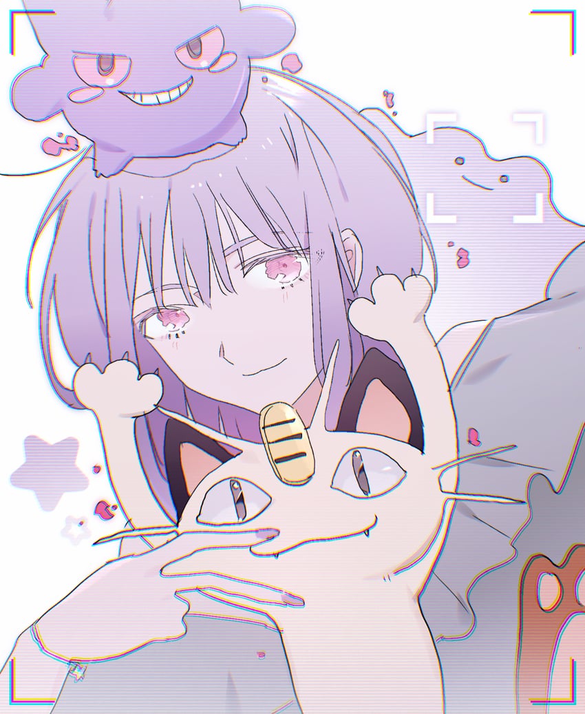 gengar, yuutenji nyamu, and meowth (pokemon and 2 more) drawn by reiboubyou