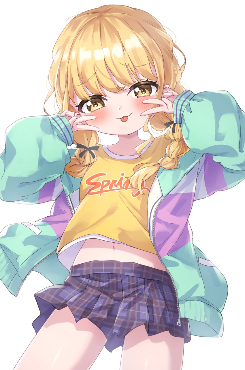 fujita kotone (idolmaster and 1 more) drawn by masaki_(msk064)